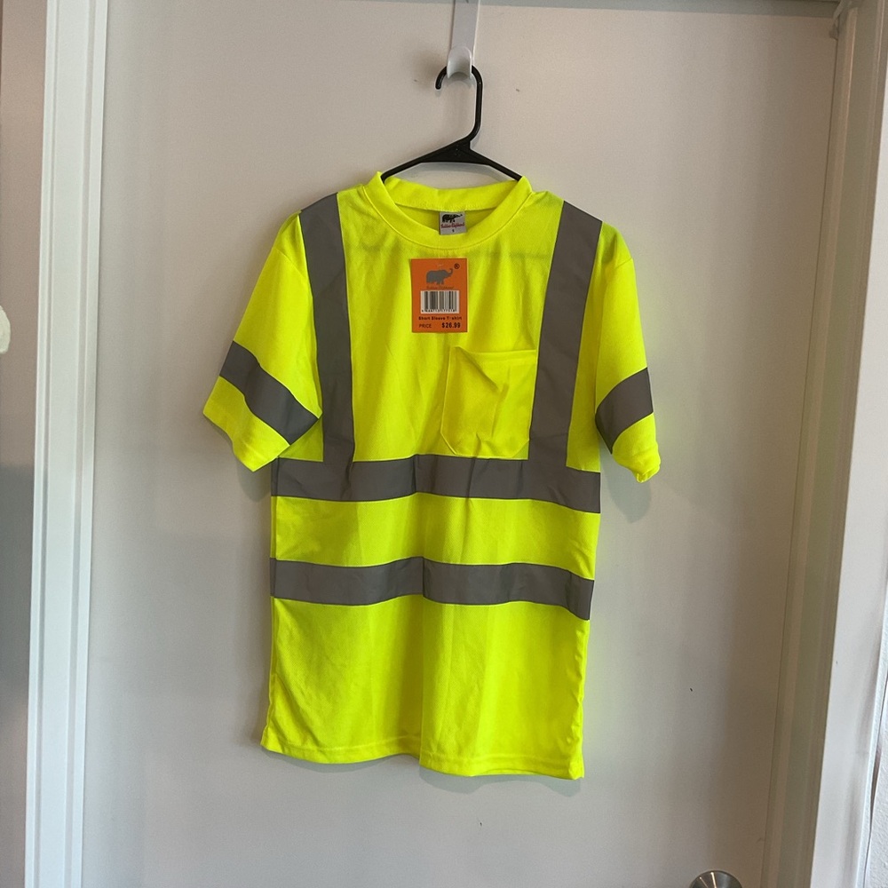 Kids Neon Yellow Safety Shirt